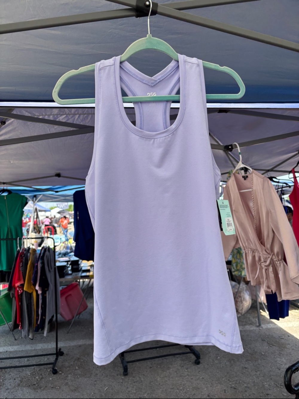 DSG Lavender Racerback Athletic Tank Top